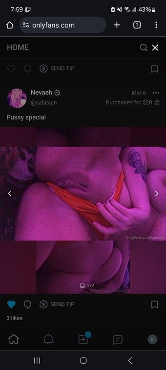 Sabisuin Nakenläckor OnlyFans Foto 3